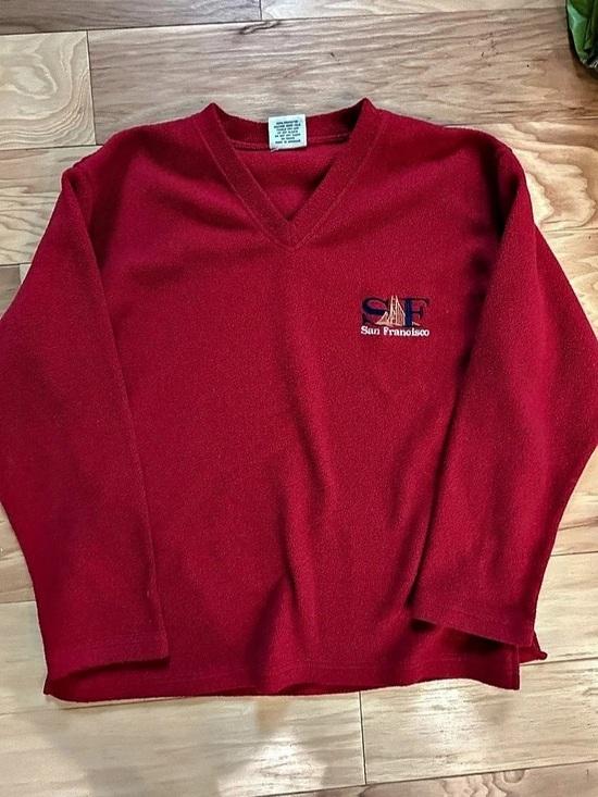 Andy's Other - Vintage Andy’s San Francisco SF Red Fleece Pullover Sweatshirt Size Small